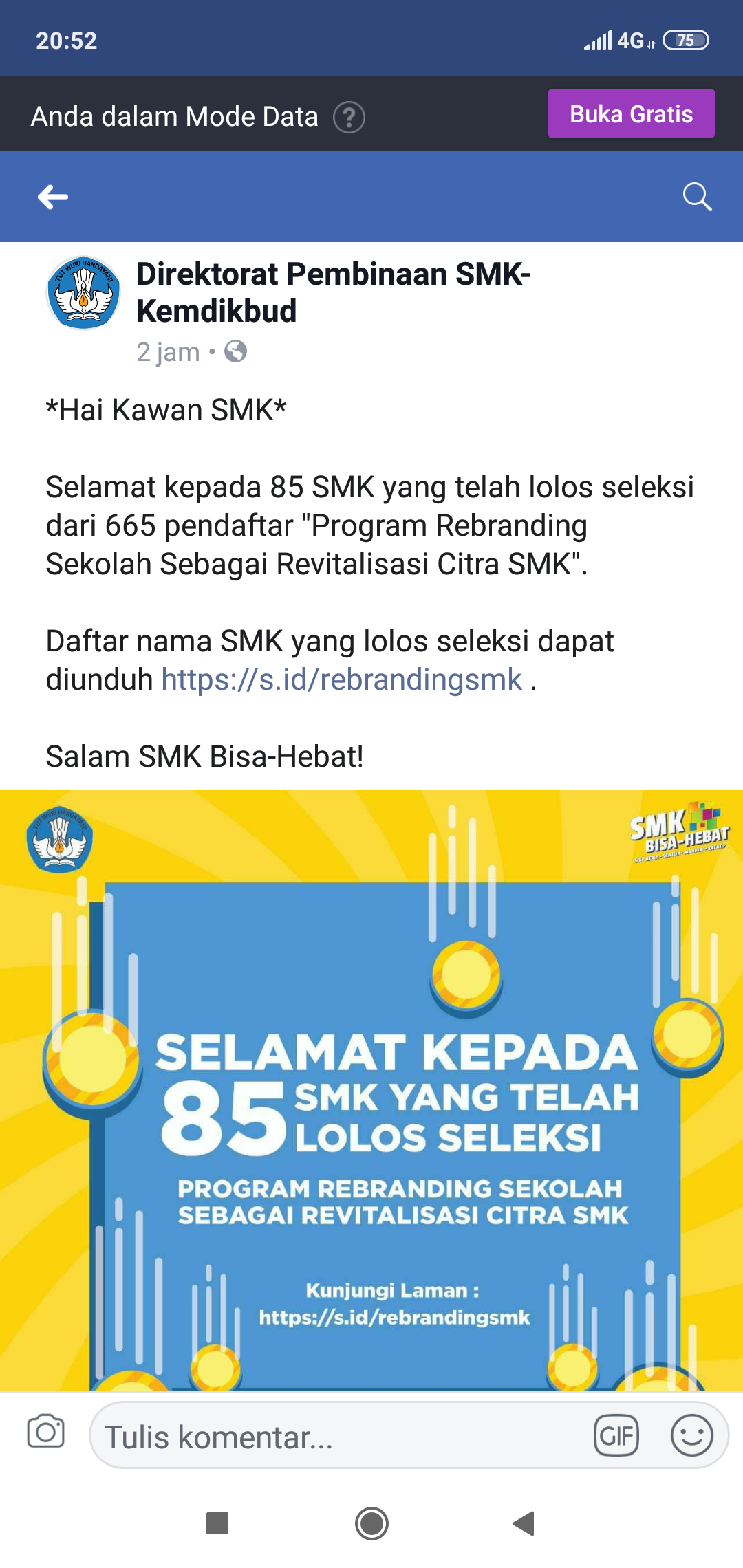 Revitalisasi citra SMK