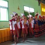 Musik Bambu dari Sanggar Seni:  LINGKAR SENI SMKN 1 Mamasa menyambut kehadiran rombongan Kadis Dikbud Sulbar
