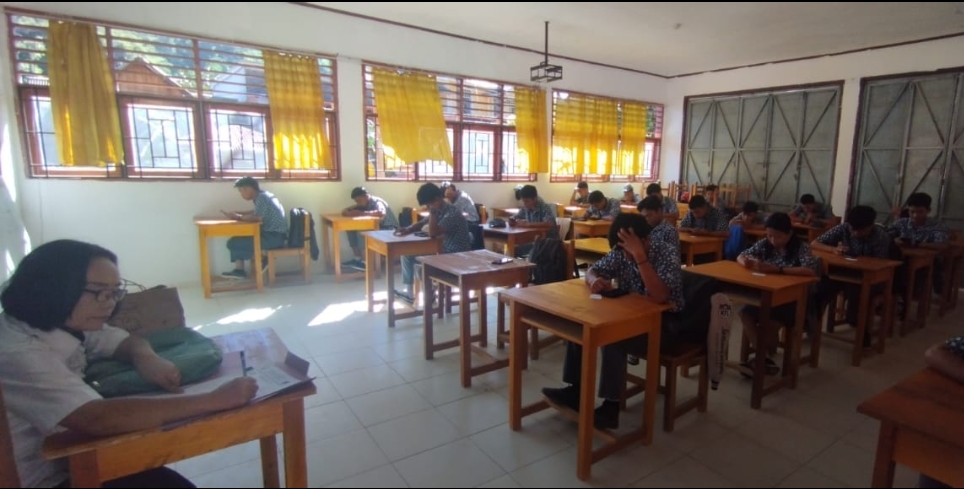 Ujian Sekolah di UPTD SMKN 1 Mamasa Tahun Pelajaran 2023/2024